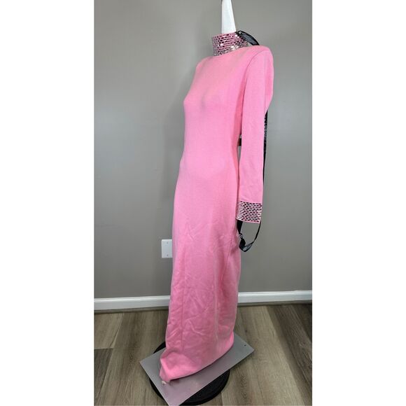 NWT RETROFETE MONROE EMBELLISHED KNIT DRESS SIZE L $548 - Picture 5 of 10